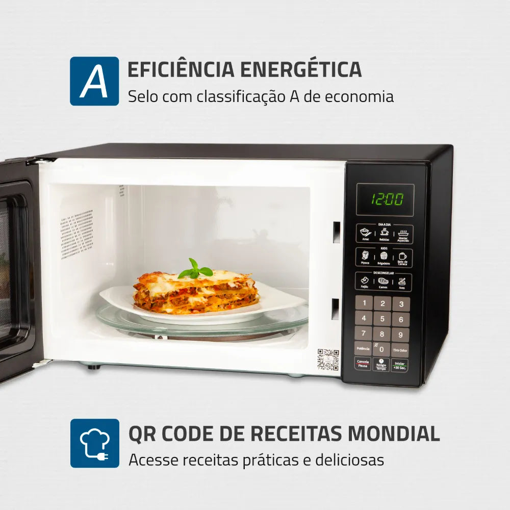 Micro-ondas Mondial MO-02-34-B 34L Aço Galvanizado 1400W