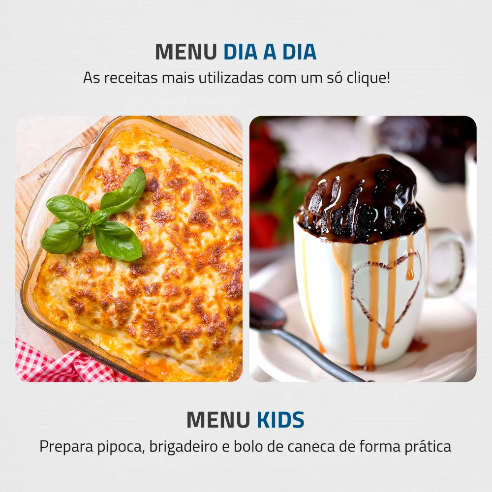 Micro-ondas Mondial MO-02-34-B 34L Aço Galvanizado 1400W