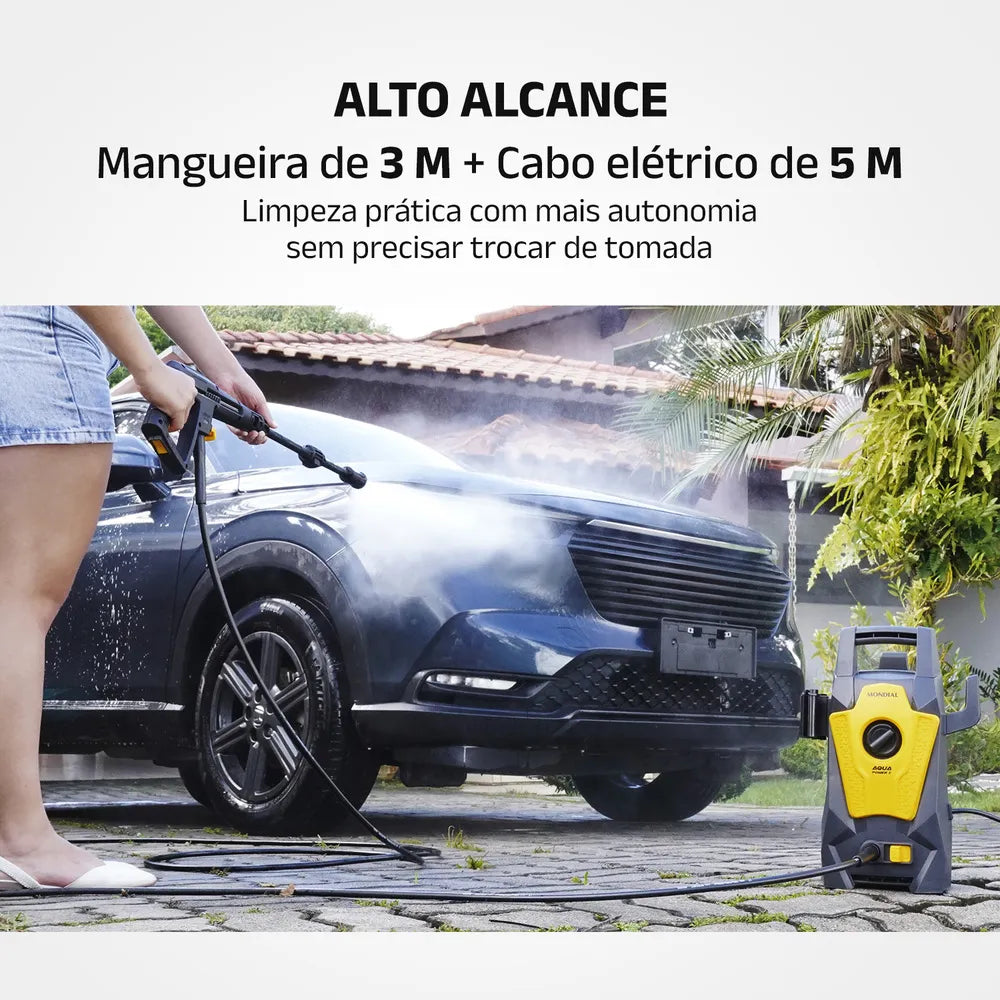 Lavadora De Alta Pressão Mondial Aqua Power 1600 Psi 1400w
