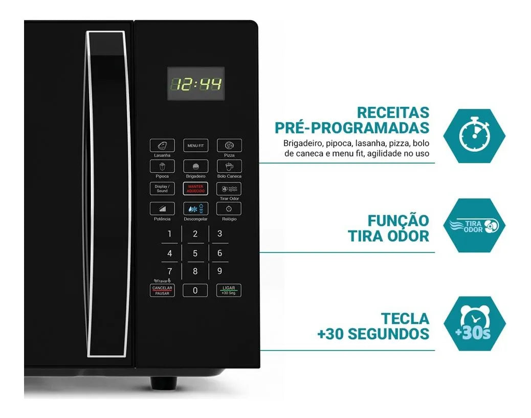 Micro-ondas Philco PMO30P 28L Limpa Facil Tira Odor 1100W