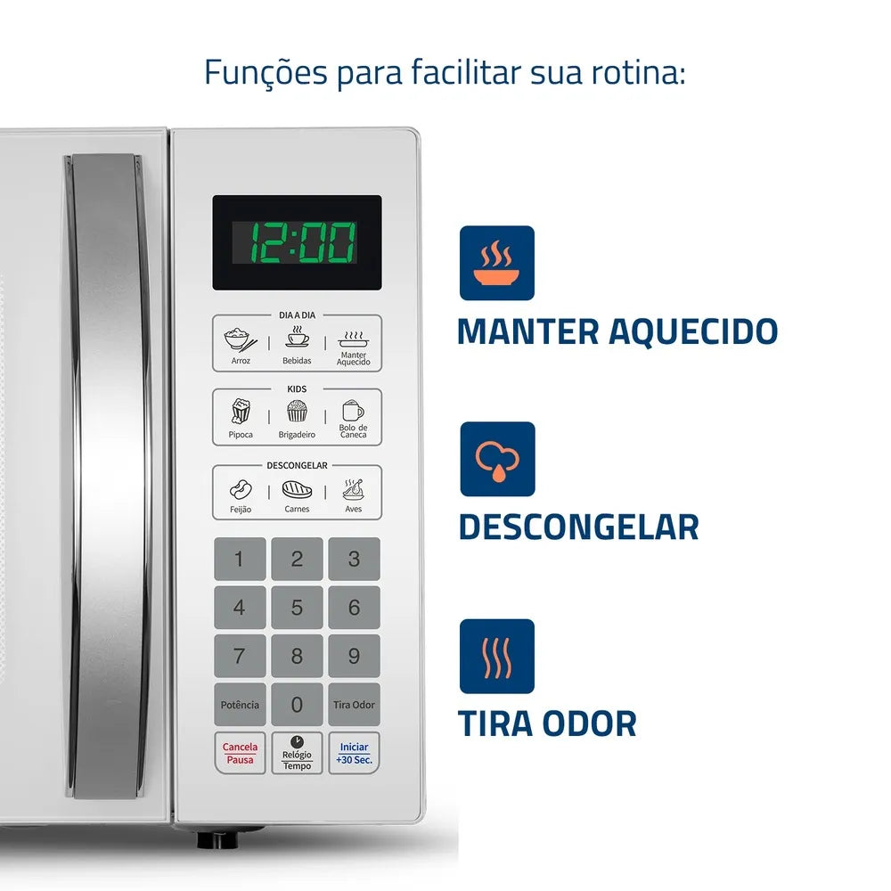 Micro-ondas Mondial Mo-02-34-w Branco 20l 1400w 60hz