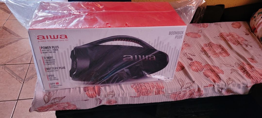 Caixa de Som AIWA Boombox Plus Bluetooth IP66 AWS-BBS-01B AIWA