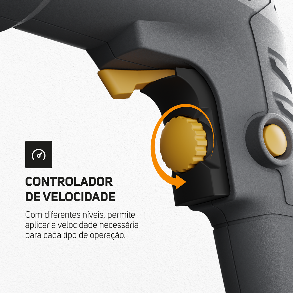 Furadeira Parafusadeira de Impacto Wap 3/8" Wf 700fe 700W