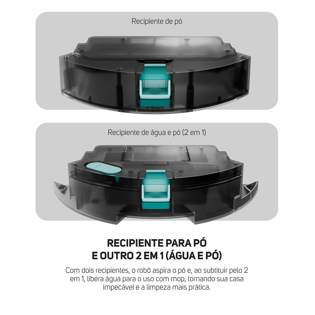 Robô Aspirador Pó Wap Robot W1000 Inteligente Bivolt 40W
