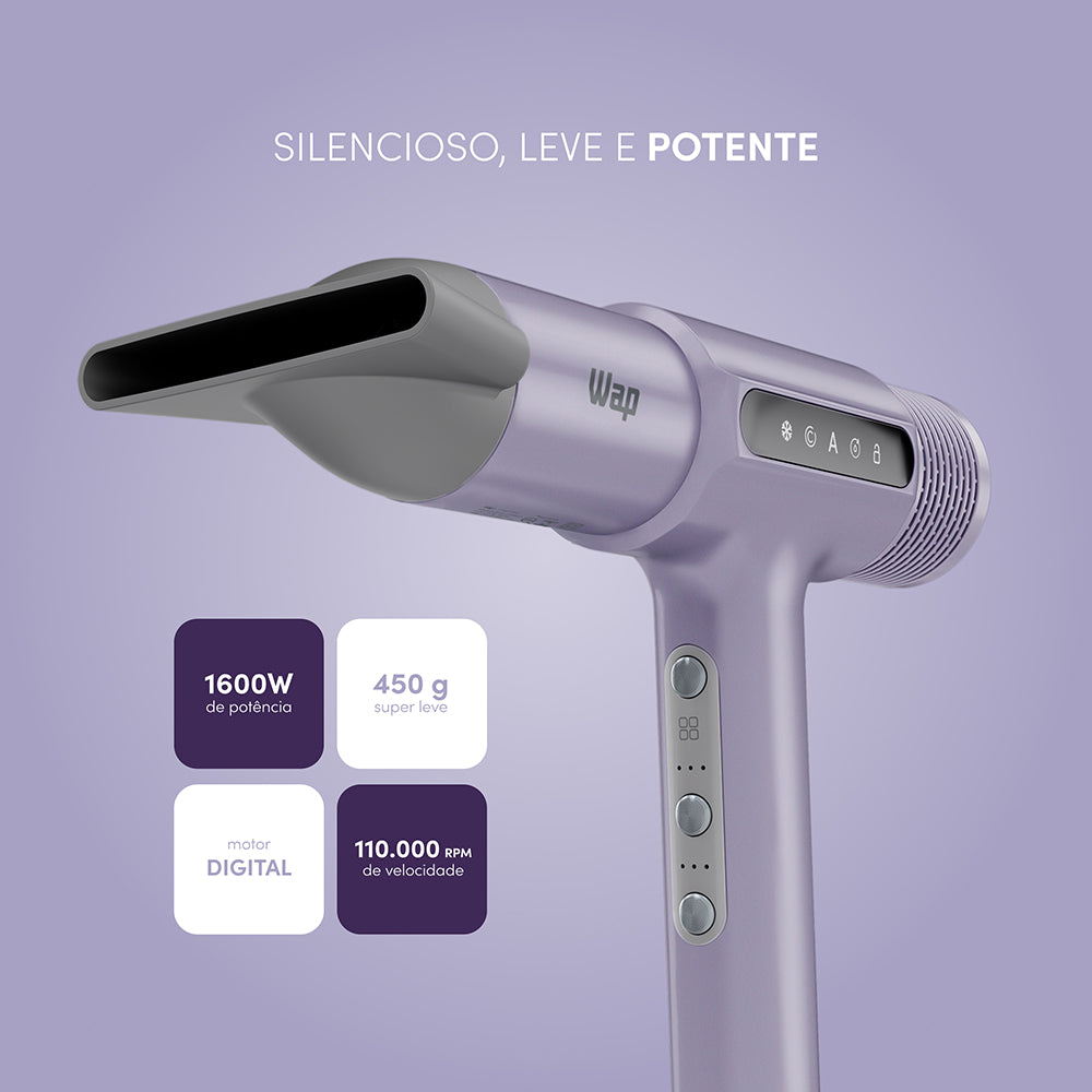 Secador Cabelo Wap Intense Dryer Bldc WS1800 1600W