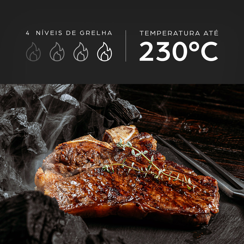 Fritadeira Elétrica Wap Barbecue Wc Ab1030 Digital 12L 1800W