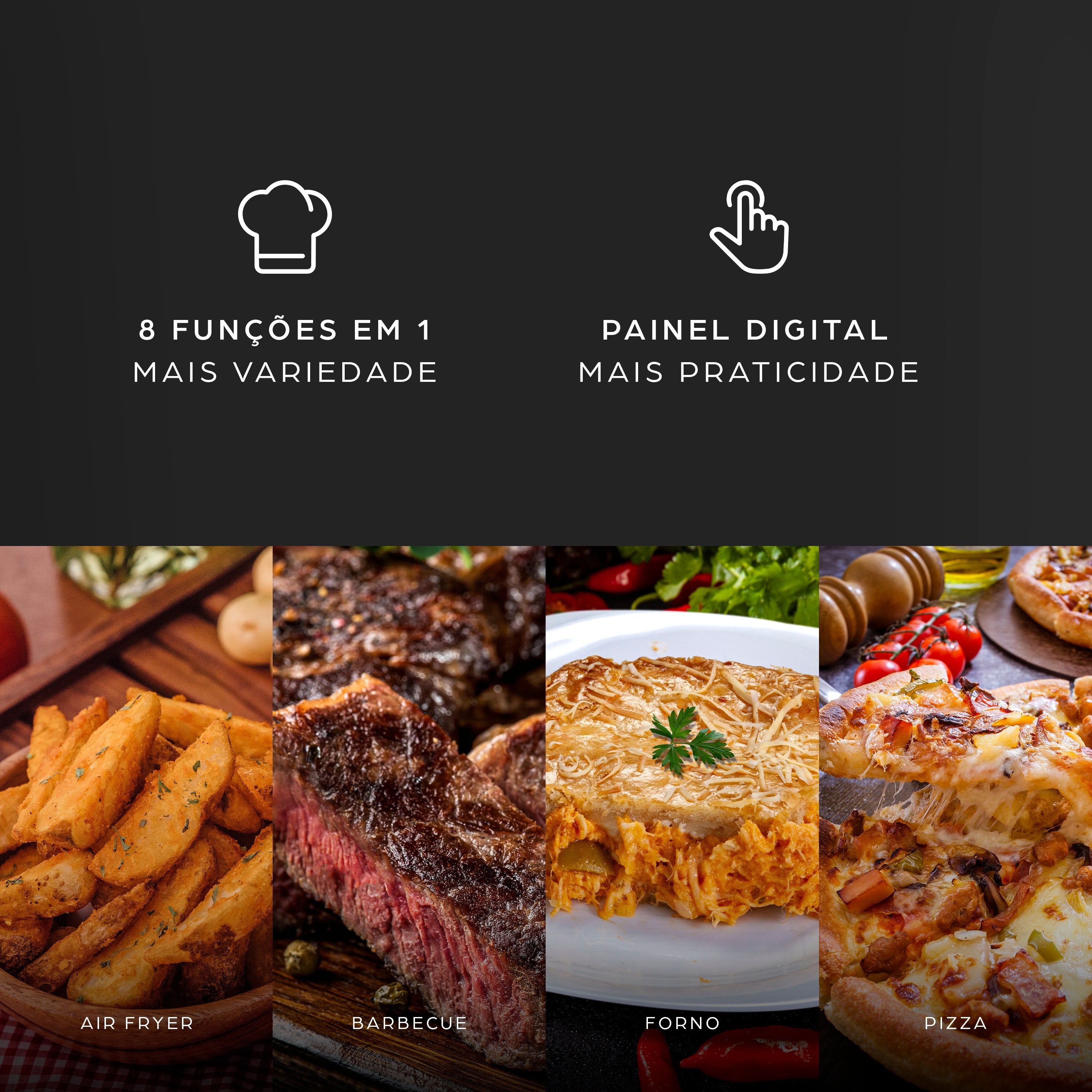 Fritadeira Elétrica Wap Barbecue Wc Ab1030 Digital 12L 1800W