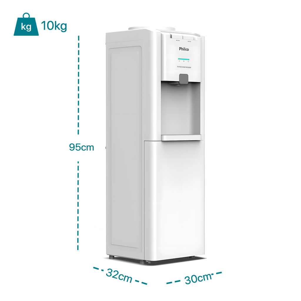 Bebedouro Philco Pbe80a Eletrônico Água Gelada e Natural 71W