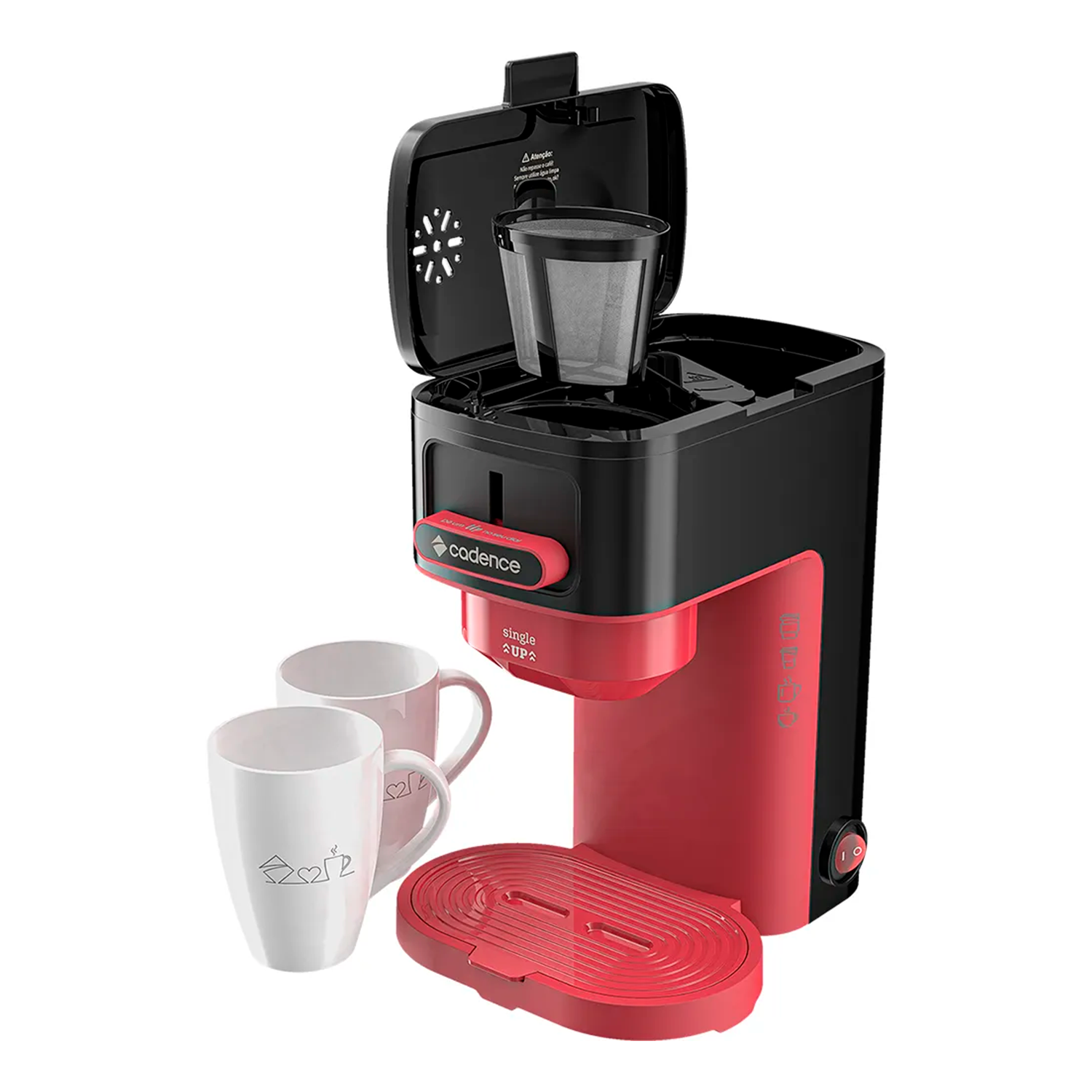 Cafeteira Elétrica Cadence Single Up Caf230 600w 2 Xicaras