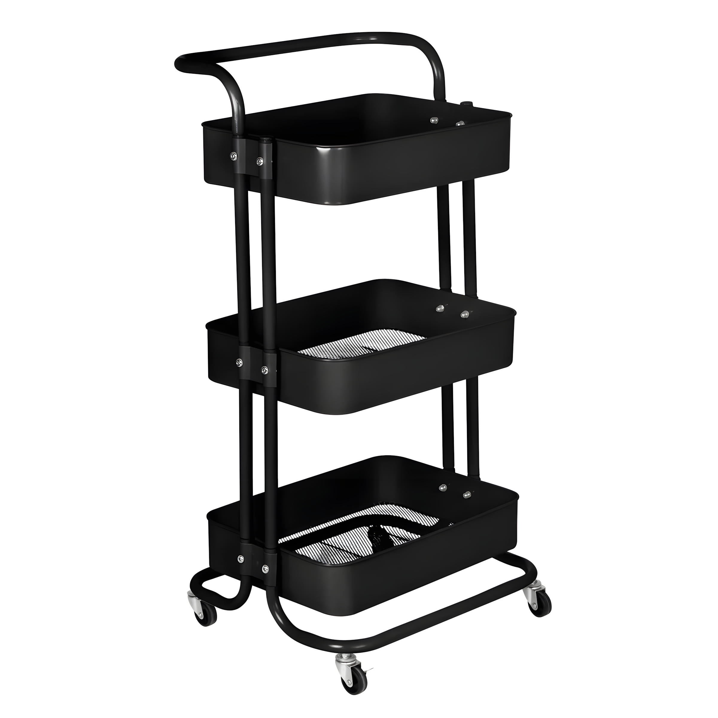 Carrinho Multiuso Conthey 3 Prateleiras Rodinha Organizador