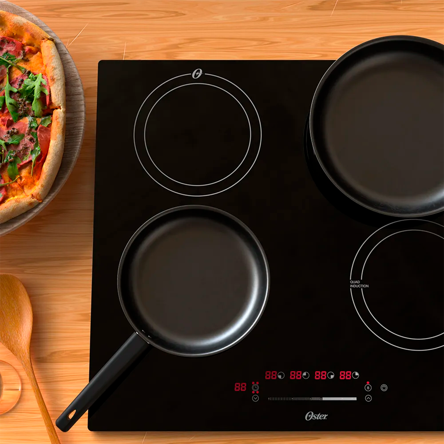 Fogão Cooktop Eletrico de Indução Oster OTOP402 4 Bocas Touch