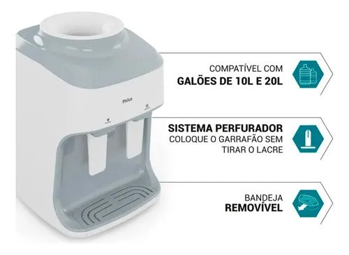 Bebedouro De Mesa Refrigerado Eletronico Philco Pbe15b