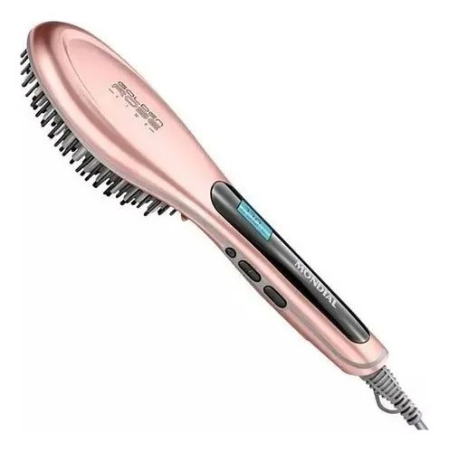 Escova Alisadora Elétrica Mondial Golden Rosê Ea-02 - Bivolt