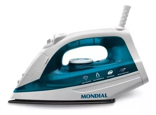 Ferro A Vapor Azul/branco 1200w F-32 Mondial Cor Azul 110v