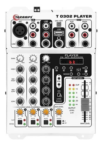 Mesa De Som Automotivo Taramps T0302 Player Bluetooth Usb