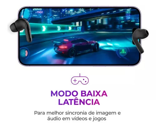 Fone De Ouvido Eardbud Aiwa Ws-eb-04-b Bluetooth Ipx4 Anc