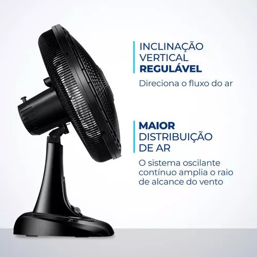 Ventilador Mondial Super Power Vsp-40-b 40cm Com 6 Pás
