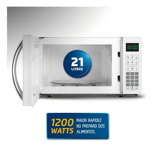 Microondas Mondial Mo 01 21 W 1200w Potencia 21 Litros White