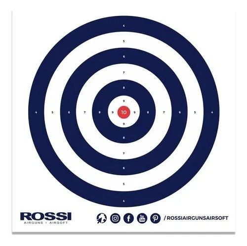 Alvo De Papel Airguns E Airsoft 14x14cm Pacote 20 Unidades