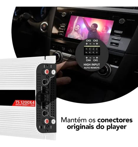 Modulo Amplificador Taramps Ts1200x4 1200w Rms Classe D