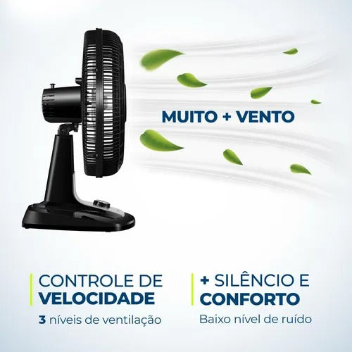 Ventilador De Mesa Mondial Vtx-50-8p Turbo 40cm 140w Loi