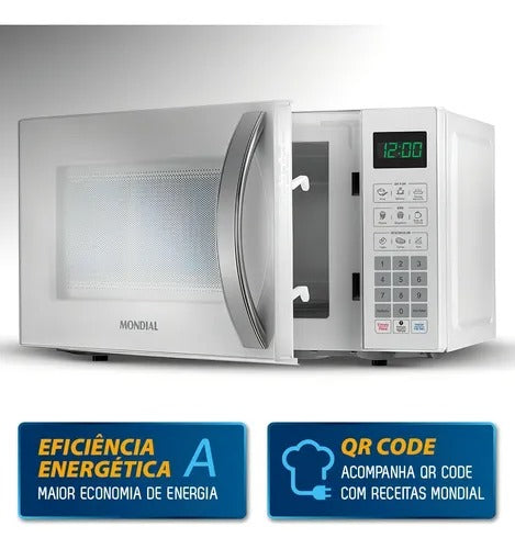 Microondas Mondial Mo 01 21 W 1200w Potencia 21 Litros White