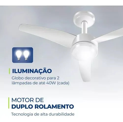 Ventilador De Teto Air Maxi Vte-01 Mondial 3 Pas 125w
