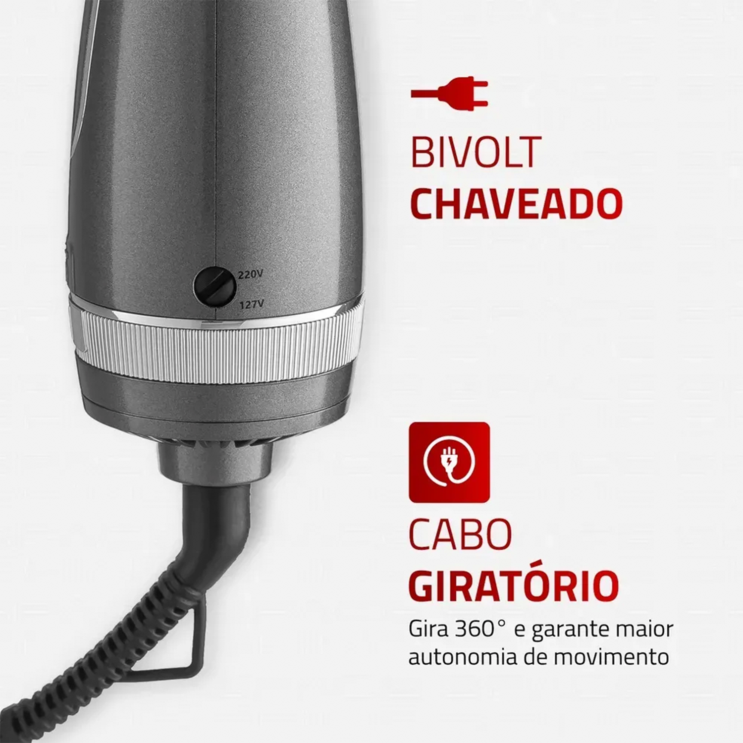 Escova Secadora Mondial Space Shine Slim Es-20 1300W