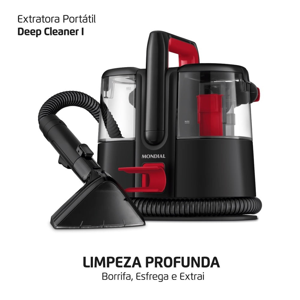 Extratora e Higienizadora Mondial Portátil EXP-01-R 1650W