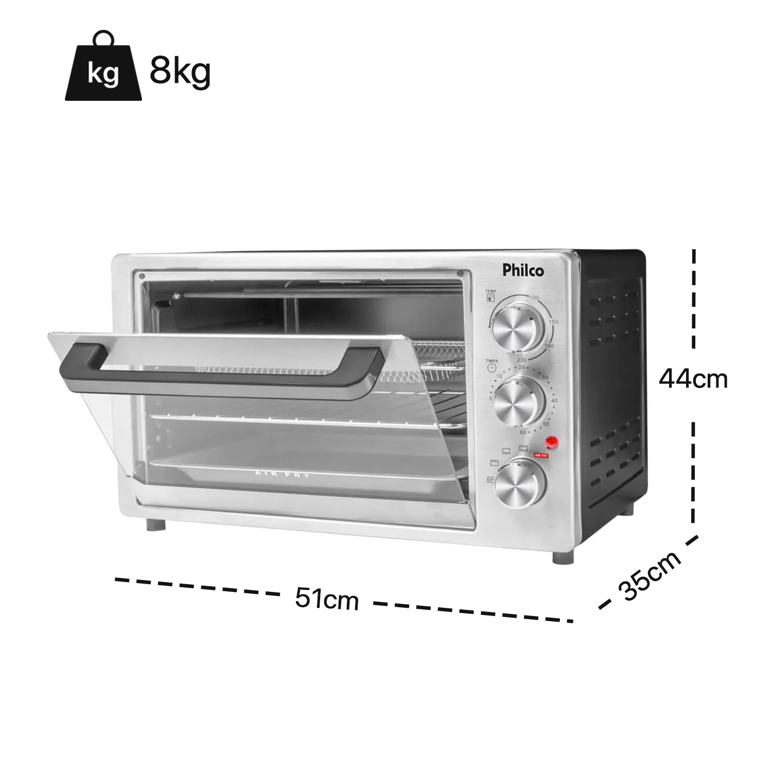 Forno Elétrico Philco Pfe40i Com Timer e Grelha 1600W