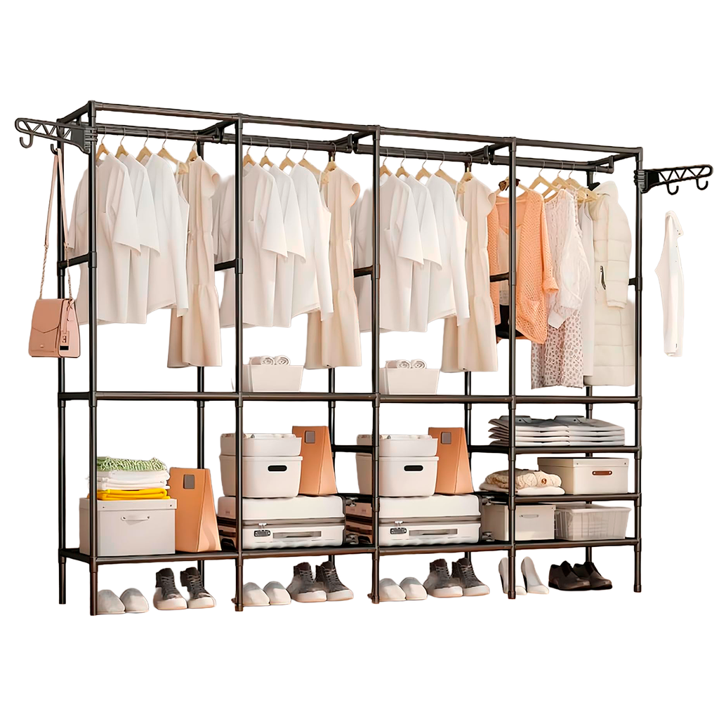 Guarda Roupa Decoteam Dobrável Closet Aberto Organizador Aço