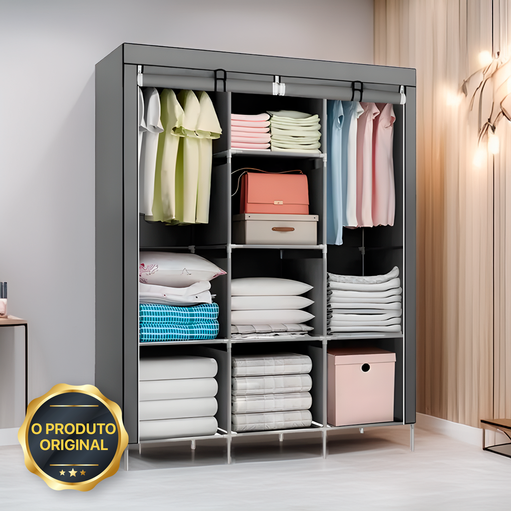 Guarda Roupa Dobrável Organizador Roupa Decoteam
