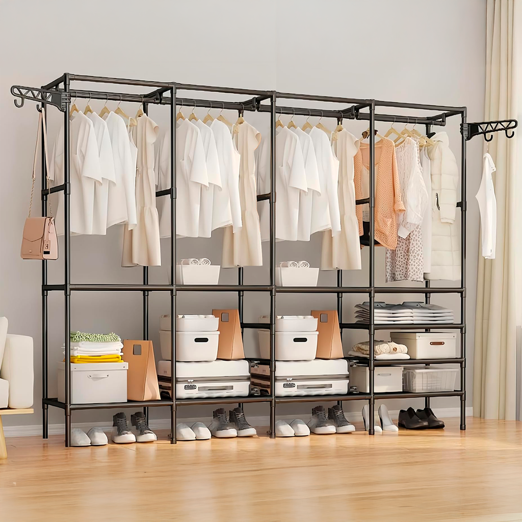 Guarda Roupa Decoteam Dobrável Closet Aberto Organizador Aço