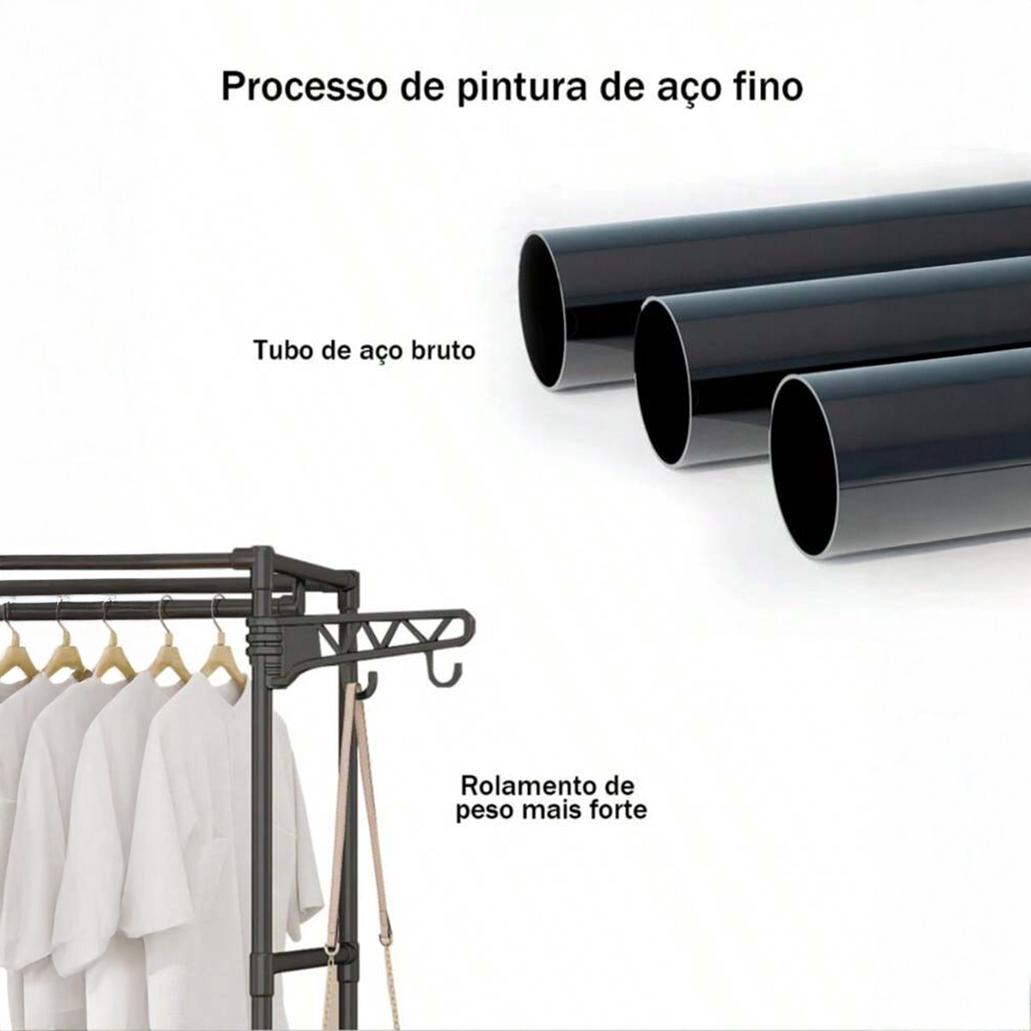 Guarda Roupa Decoteam Dobrável Closet Aberto Organizador Aço