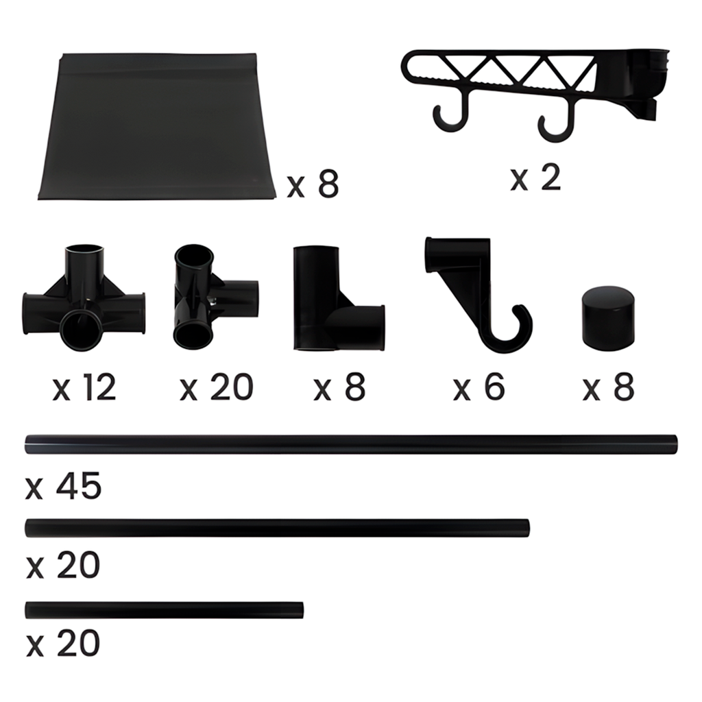 Guarda Roupa Decoteam Dobrável Closet Aberto Organizador Aço