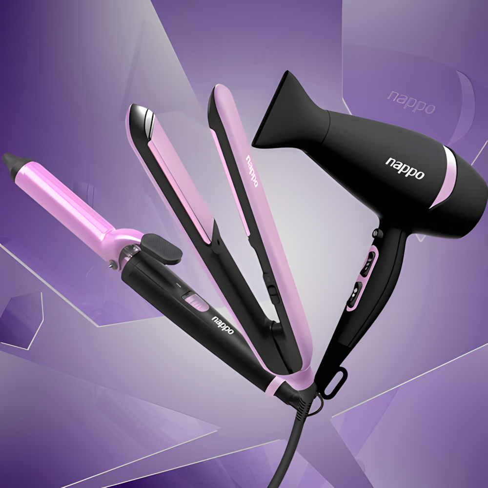 Secador Babyliss E Prancha Alisadora Nappo 3 Em 1 60hz 1500w