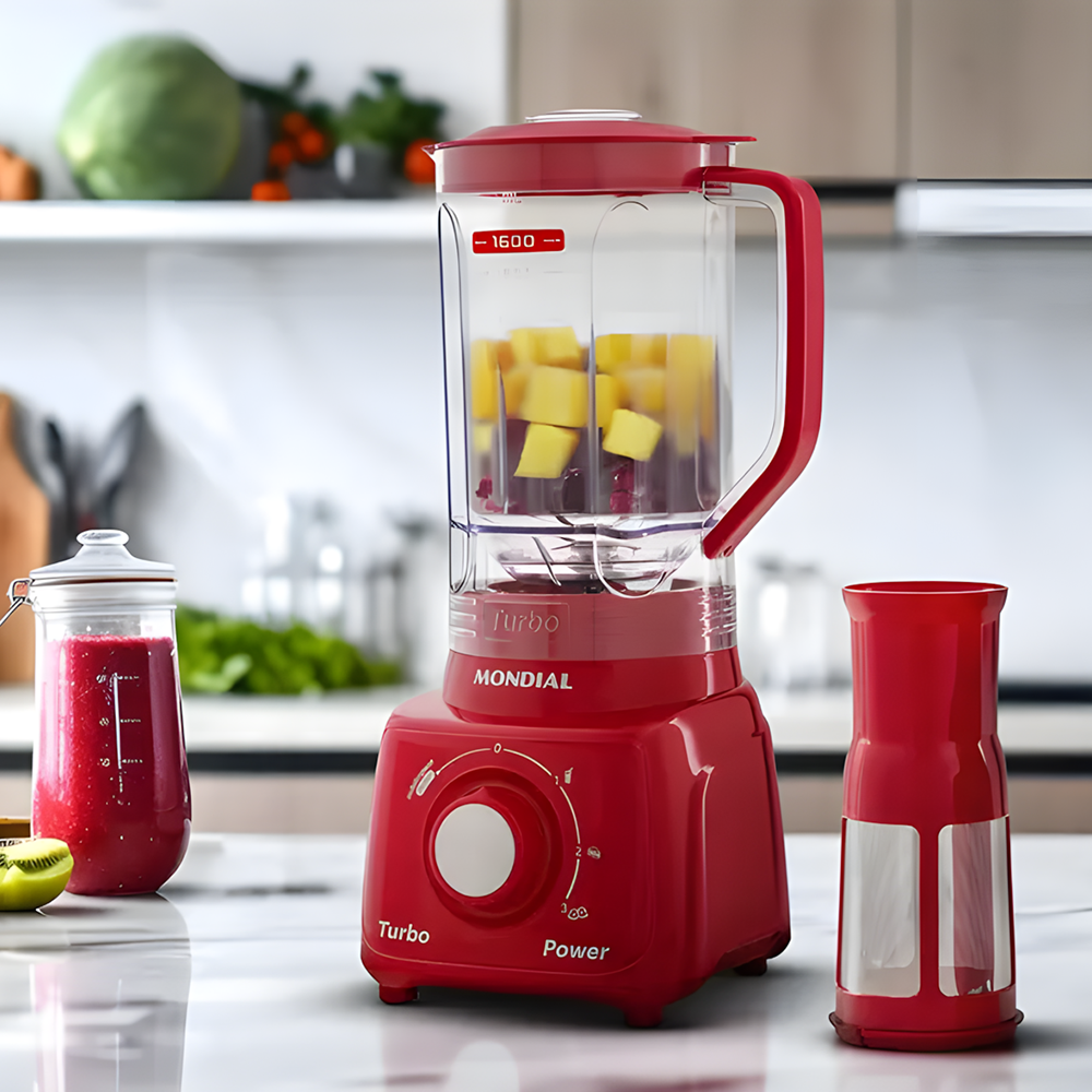 Liquidificador Mondial Turbo Power L99-fr 3 Velocidades 550W