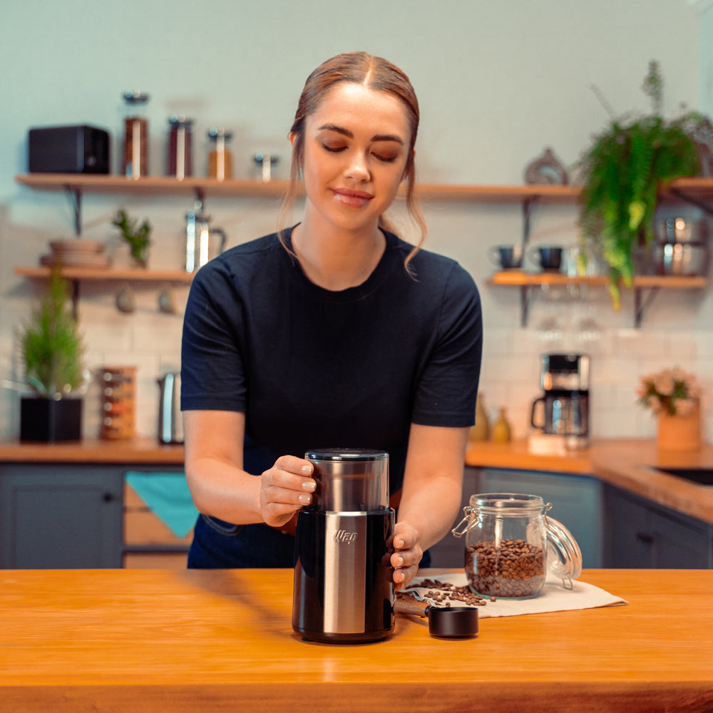 Moedor Café Wap Aroma Wmc200 Grãos Inox Prático Rápido 200W