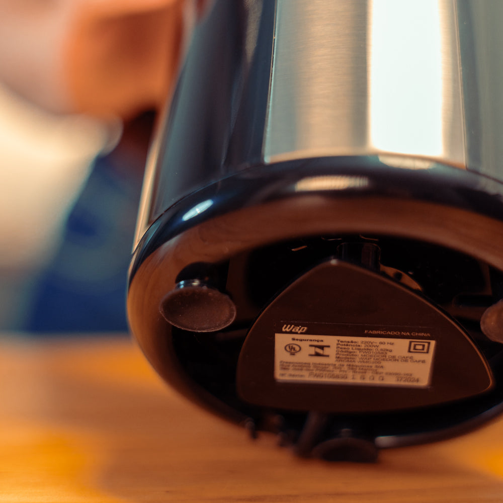 Moedor Café Wap Aroma Wmc200 Grãos Inox Prático Rápido 200W