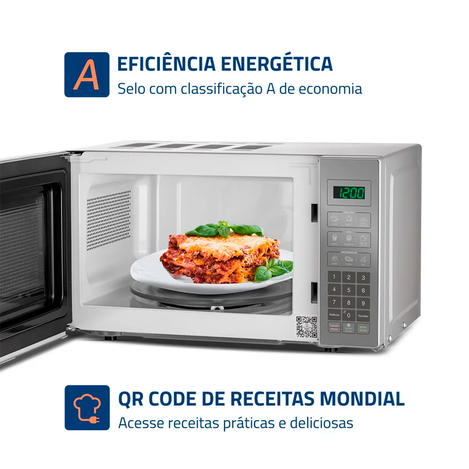 Micro-ondas Mondial Mo-01-21-e 1200w 21 Litros