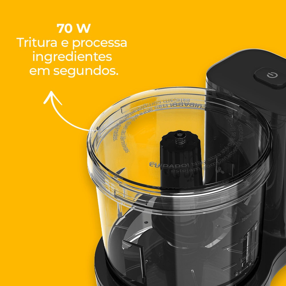 Mini Processador Cadence Mini Crush MPR530 Multiuso 70W