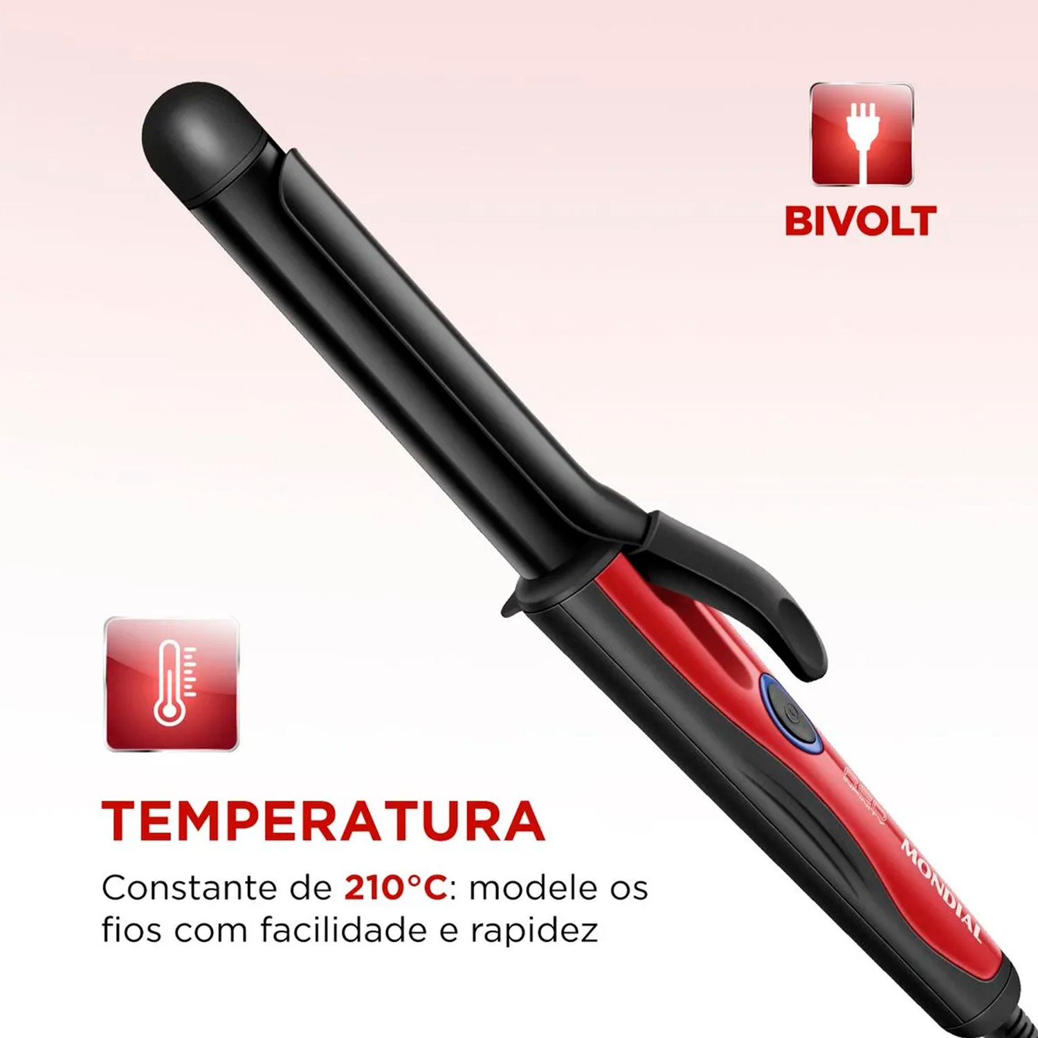 Modelador De Cachos Mondial Infinity Em-12 Bivolt