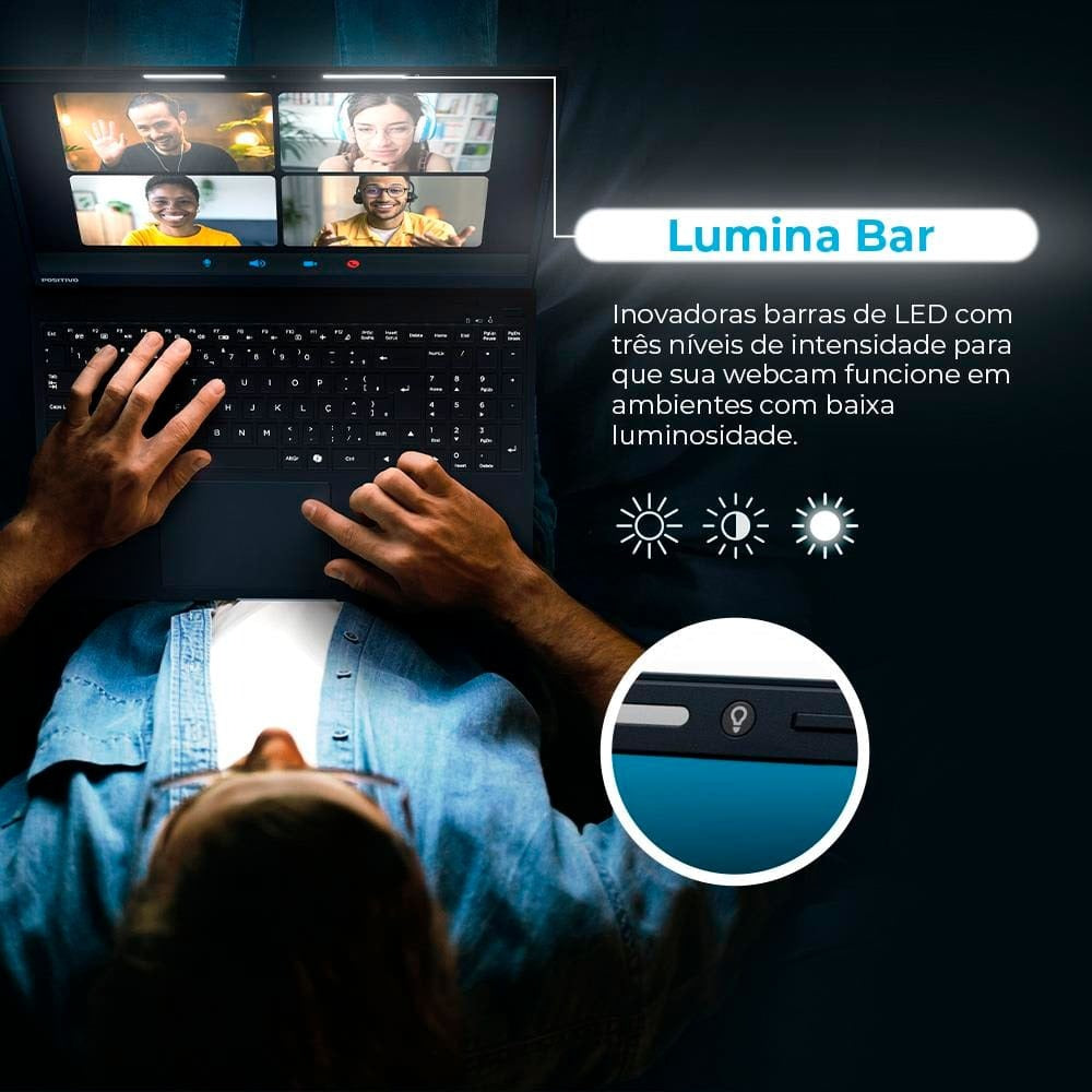 Notebook Positivo Vision I38512C15 Core 3 8GB Ram 512GB 15,6"