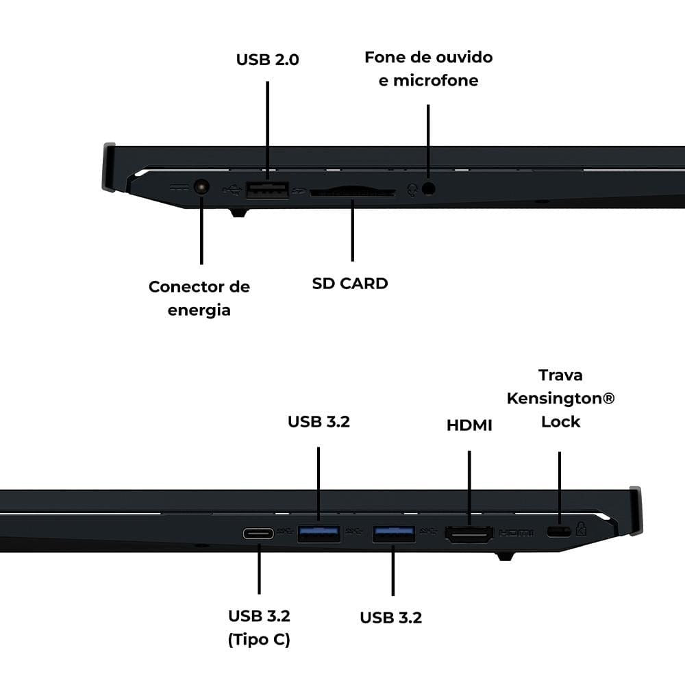 Notebook Positivo Vision I38512C15 Core 3 8GB Ram 512GB 15,6"