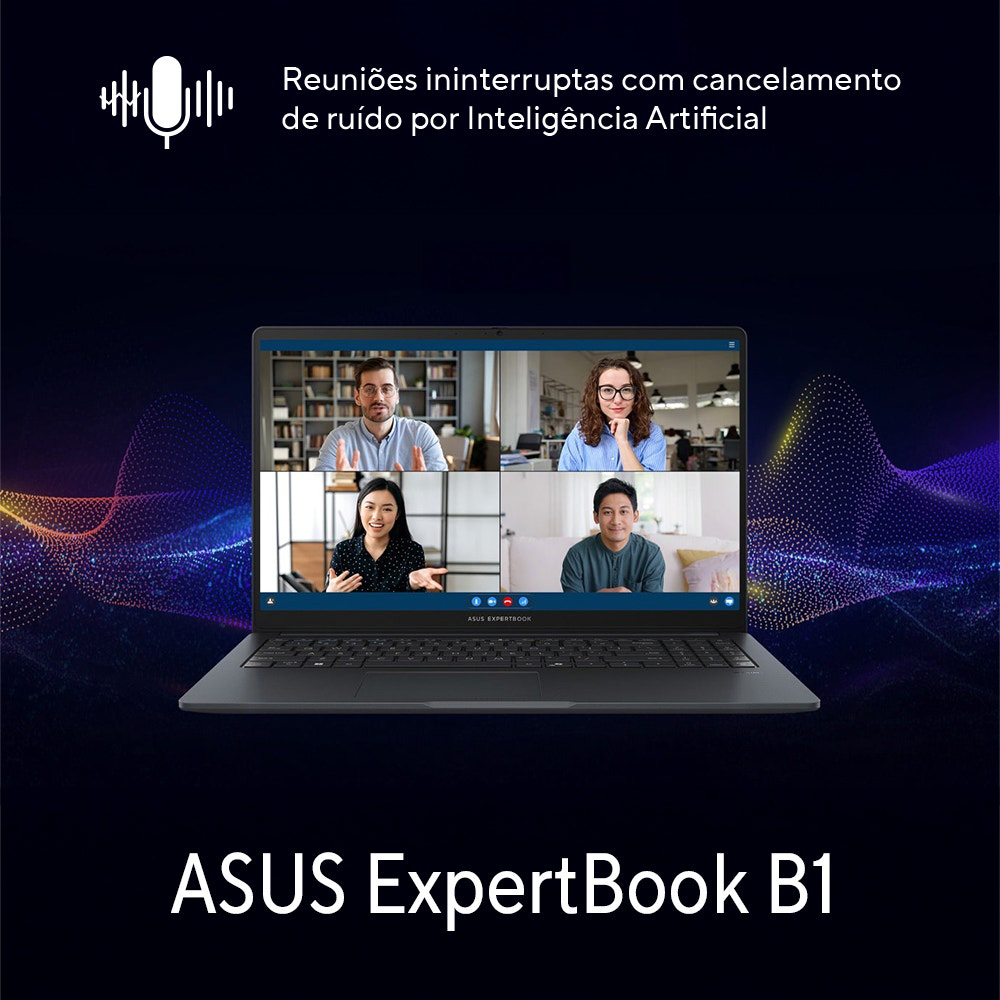 Notebook Asus Expertbook B1 Intel I3 8GB 256GB WinPro11 Tela 16,5”