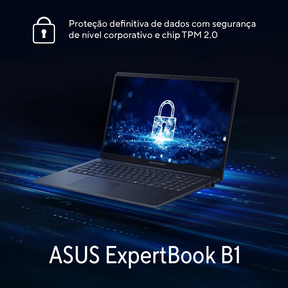 Notebook Asus Expertbook B1 Intel I3 8GB 256GB WinPro11 Tela 16,5”