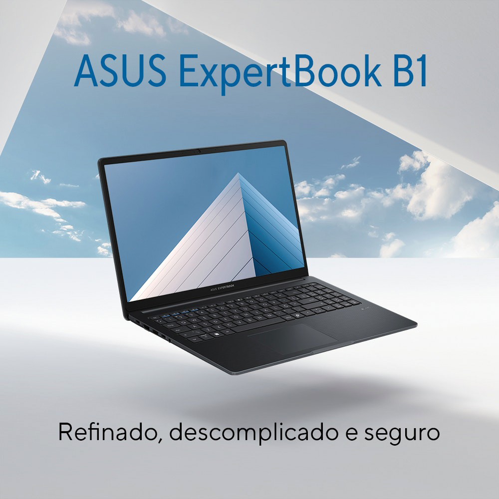 Notebook Asus Expertbook B1 Intel I3 8GB 256GB WinPro11 Tela 16,5”