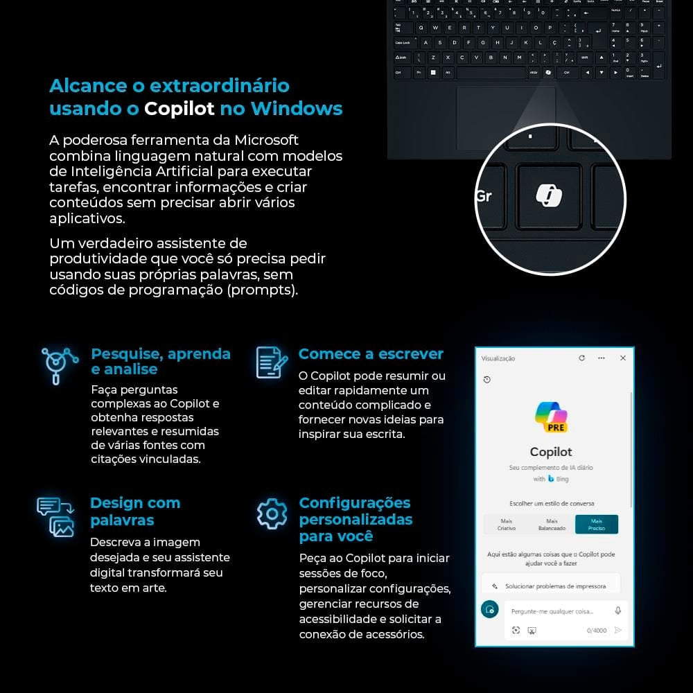 Notebook Positivo Vision I38512C15 Core 3 8GB Ram 512GB 15,6"