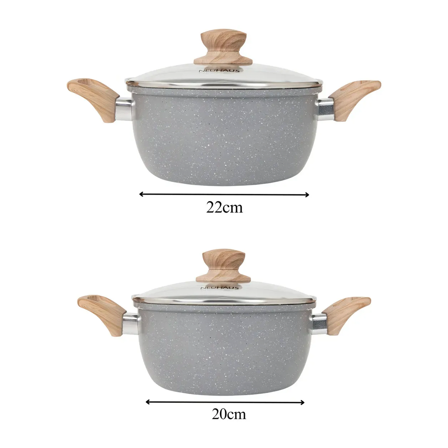 Jogo Panelas Neuhaus 10 Peças Cerâmica Antiaderente