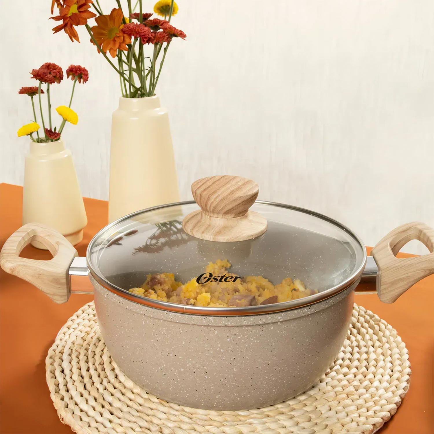 Jogo Panelas Oster Cerâmica Antiaderente Premium 4 Peças